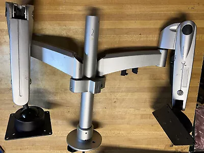 $29.99 • Buy Dual Workrite Universal Swing Arm Vesa LCD Stand Monitor Desk Mount Swivel LED
