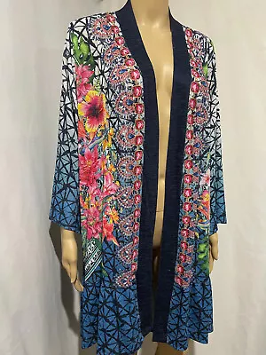 Ts Taking Shape Size S Stunning Crystal Embellished Floral Kimono Duster • $35