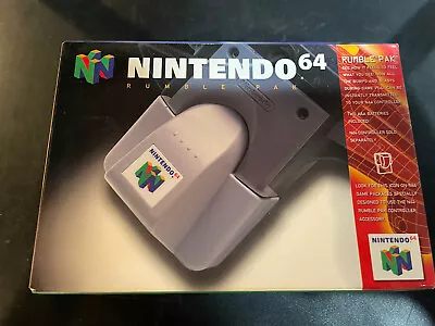 💥N64 Rumble Pak -  Pack Boxed -  Official Nintendo 64 VGC WITH MANUAL  • $49.95