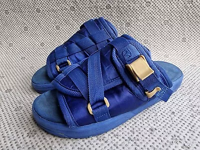 Visvim Christo Blue Slides Size L • $199