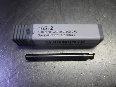 Harvey Tool 3/16  15 Deg Carbide Dovetail Cutter 3/16  Shank 16512 (LOC3343B) • $54.95