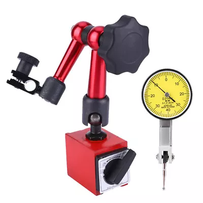 £21.94 • Buy Dial Test Indicator 0.01mm Accuracy And Magnetic Base For Measuring Lathe Tools