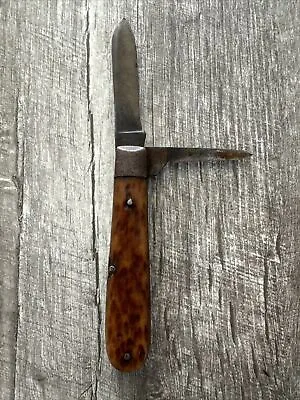 VINTAGE MILLER BROS MERIDEN KNIFE STAG HANDLES Antique • $99.99
