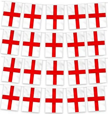 £3.95 • Buy England Bunting World Cup 2022 Football Rugby Events St George Flag Party Decor 