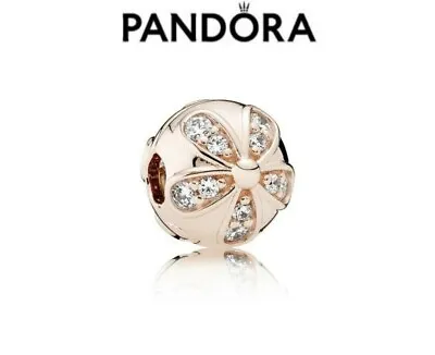 New Genuine Authentic Pandora Rose Gold Dazzling Daisy Clip Charm #781493CZ Rare • £46.99