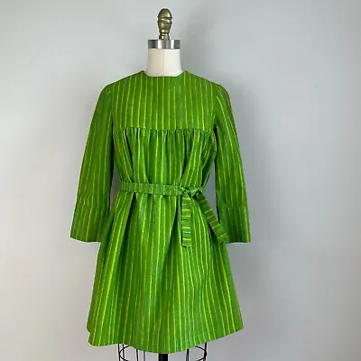 Vintage 70s Marimekko 3 Color Stripe Mini Dress Or Tunic XS/S • $90