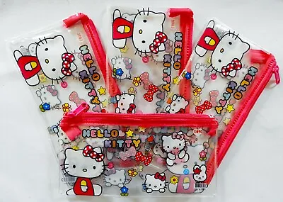 Hello Kitty Pencil Case - Party Loot Favour Bag Fillers Game Prizes - Pack Of 4 • $12.50