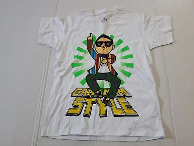 Vintage Gangnam Style Psy T Shirt Big Family White Large L  • $15.44