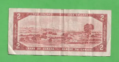 Canada  - 1954 - $2 Dollar Banknote - From Circulation • £4.95