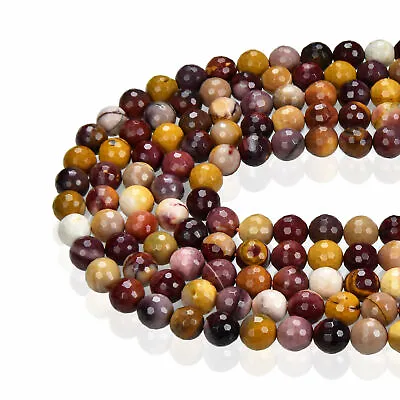 Mookaite Jasper Faceted Round Beads 3mm 4mm 6mm 8mm 10mm 15.5  Strand • $6.74