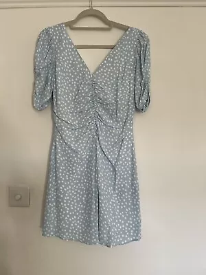 Zara Dress Size M Pale Blue Polka Dot. New With Tags!  • £10