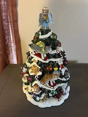 Danbury Mint The Fabulous Felines Christmas Tree With Lights And Music • $380