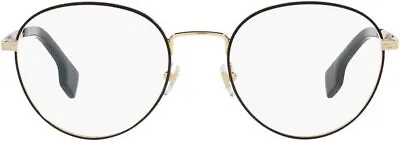 Versace VE 1279 1436 Gold/Matte Black Metal Round Eyeglasses 53mm • $109.99