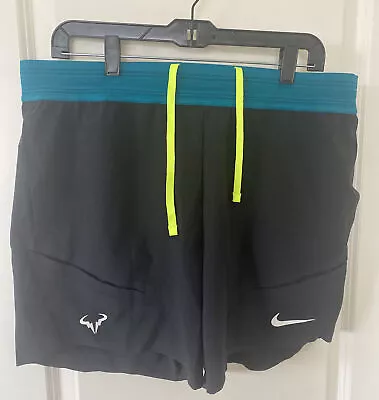 RARE Nike Dri-Fit ADV Rafa Rafael Nadal 7” Tennis Shorts Black DD8543-045 Men L • $150