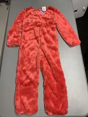 New Sesame Street Elmo Monster Dress Up Costume Red Fuzzy 3t 4t Toddler Child’s • $2.80