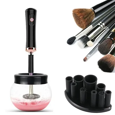 Make Up Brush Cleaner Dryer Set Cosmetic Auto Clean Electric Machine Quick Dry • £11.60