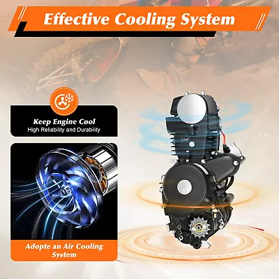 4 Stroke ATV Engine Motor W/ Reverse Electric Start For ATVs GO Karts 125CC • $242.25