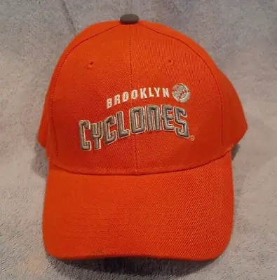 Brooklyn Cyclones  MiLB Men's Orange Adjustable Hat; NY Mets; Raised Letters • $14.99