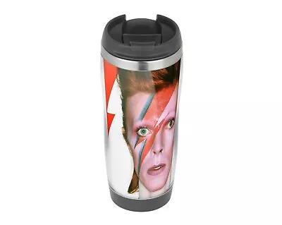 David Bowie Awesome Bolt - Travel Mug Thermal Insulated Coffee Cup • £15.99