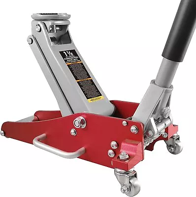 BIG RED Torin Hydraulic Low Profile Aluminum Steel Racing Floor Jack 1.5 Ton Red • $122.71