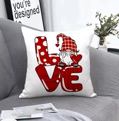 £4.49 • Buy Gonk Cushion Cover Gonk Gnome Birthday Gift  Love Graphic Print
