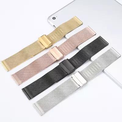 High Quality Stainless Steel Milanese Watch Strap Metal Mesh Wrist Band 8-24mm • $16.88