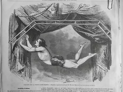 1870 1890 Circus Balancing Act 4 Newspapers • $87.03