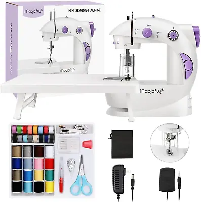 Beginner Mini Sewing Machine Dual Speed With Kit & Extension Table • $52.99