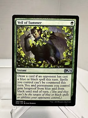 MTG - Veil Of Summer - Core Set 2020 - Near Mint • $5.50