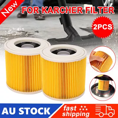 Cartridge Filter For Karcher WD WD2 WD3 Series Wet & Dry Vac Vacuum Cleaner Set • $18.25