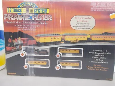 Bachmann # 24004~prairie Flyer Train Set~loco & 3 Cars-track-control~n Scale • $254.10