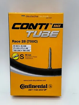 Continental Conti Race Tube Race 28 (700C) S 60mm Presta  Valve • $9.90