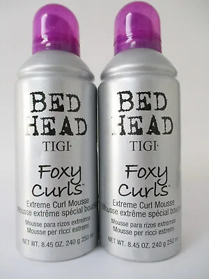 $29.95 • Buy TIGI Bed Head Foxy Curls Extreme Curl Mousse - 8.45 Oz (2 Pack)