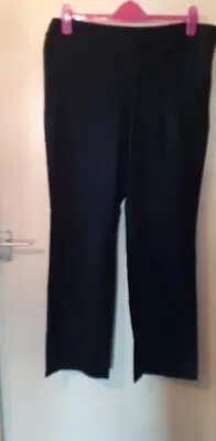 Black Maternity Trousers Size 8R By Gap • £8