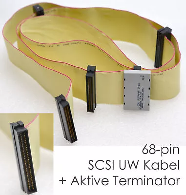 £32.30 • Buy SCSI Others Ultrawide Internal Cable 110cm Long 4x 68-PIN Ports Terminator K51