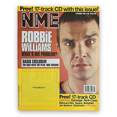 NME 7 November 1998 Robbie Williams Bjork Keith Flint Paul Weller Courtney Love • £4.99