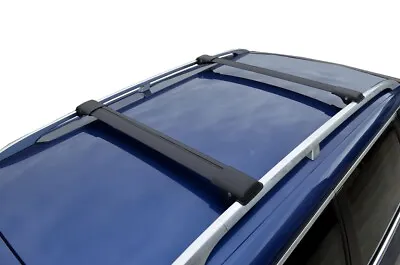 Aerodynamic Alloy Roof Rack Cross Bar For Ford Ranger PJ PK 08-11 Wildtrak Black • $219.95