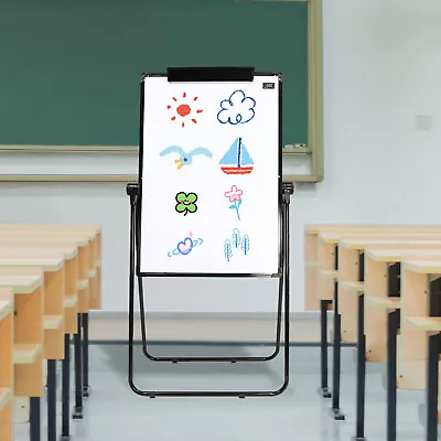 Office Magnetic Dry Erase Board Stand Adjustable 40x28‘’ Whiteboard Easel Kit • $85