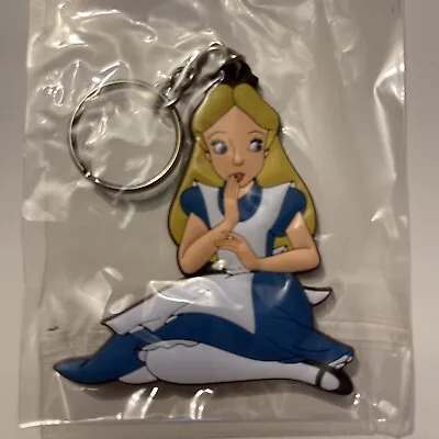Alice From Alice In Wonderland Rubber Keychain: Vintage Licensed New Rare • $17.90
