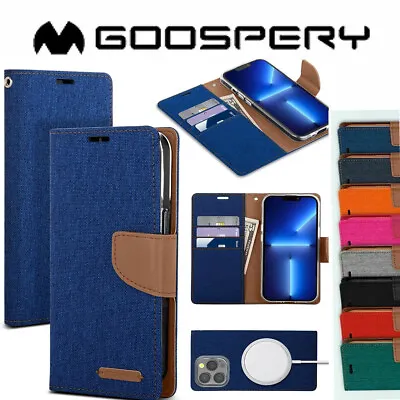 $9.99 • Buy For IPhone 14 13 12 11 Pro Max XS XR 7 8 Plus Card Wallet Denim  Cover Flip Case