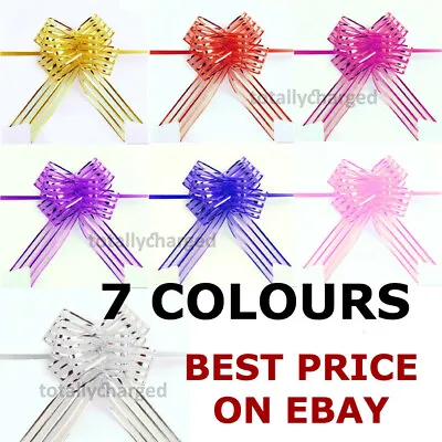 £2.24 • Buy 20 Pull Bows 50mm Wedding Car Gift Wrap Ribbon Florist WATERPROOF Decorations UK