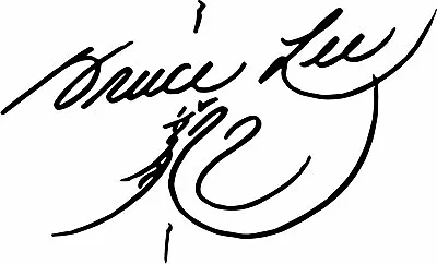 Bruce Lee Autograph Signature Vinyl Decal Sticker Enter The Dragon • $3.74
