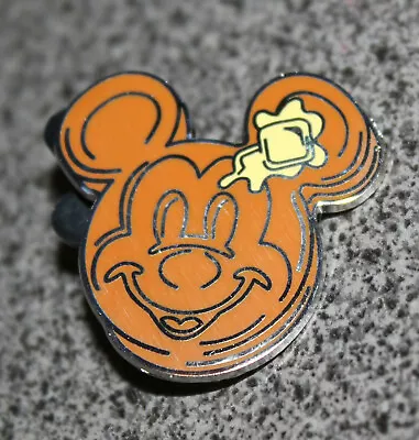 Disney Pin Mickey Mouse Waffle Pancake W Butter Icon Coffee Walt Disney World  • $4.49