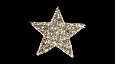 $56.99 • Buy 3D LED Star Christmas  Light 2 Sizes Indoor/Outdoor Holiday Decor Hang/Stand