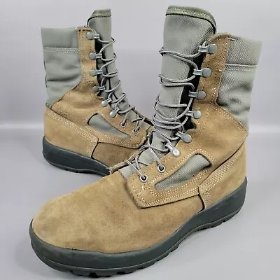 Belleville Mens AFTW Air Force Gore Tex Brown Green Combat Boots Size 10 W Wide  • $35