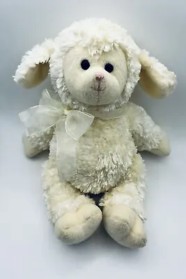 $79.99 • Buy Rare- Genuine Gund Fluffles Lamb Plush 36055 White Cream Sheep W/bow Tie Plush