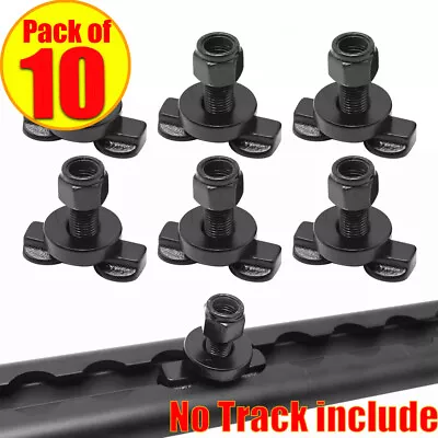 (Pack Of 10) L-Track Double Lug Threaded Stud Nut Fitting Keeper Tie Down • $35.88