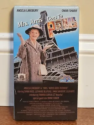 Mrs. Arris Goes To Paris (VHS 1992) Angela Lansbury Omar Sharif - Wonderworks  • $14.99