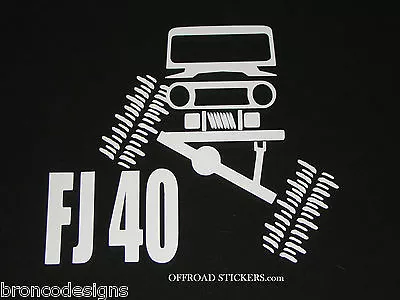 Toyota Land Cruiser - Flexing Crawler - FJ 40 Sticker/Decal - 14 • $23