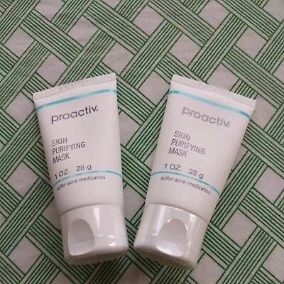 Proactiv Medicated Mask LOT Of 2 Purifying Sulphur Acne Treatment 8-21 • $14